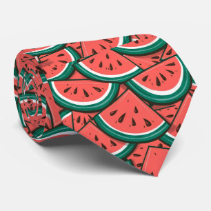 Watermelon pattern tie