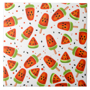 Watermelon pattern tile