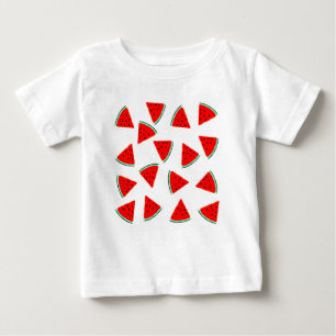 Watermelon Pattern Triangles Baby T-Shirt