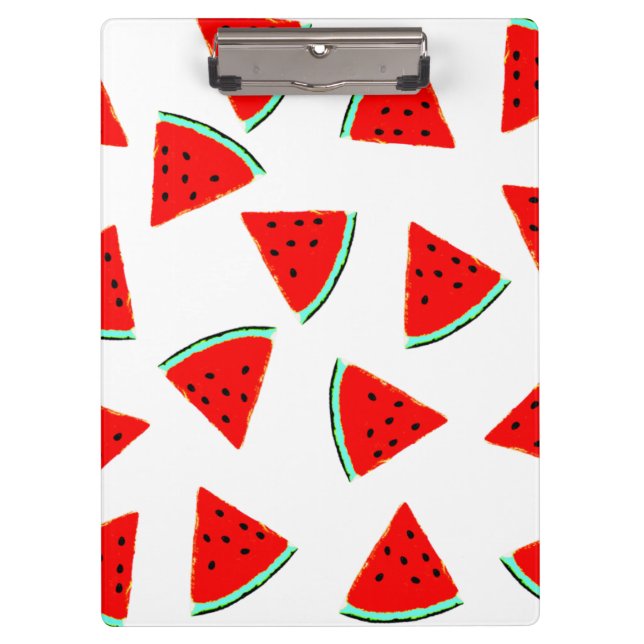 Watermelon Pattern Triangles Clipboard (Front)