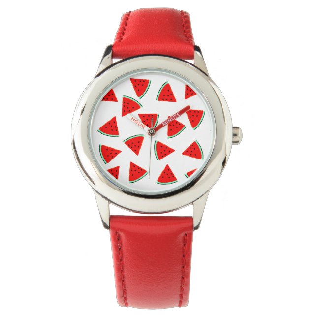 Watermelon Pattern Triangles Watch (Front)
