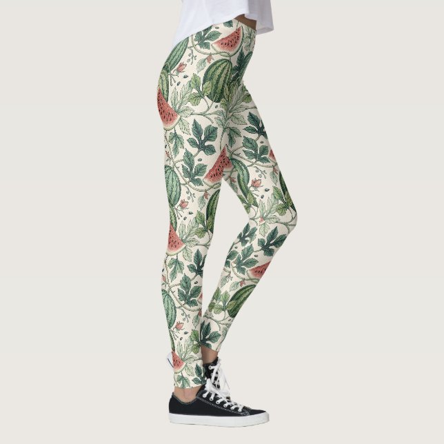 Watermelon pattern vintage style leggings (Right)