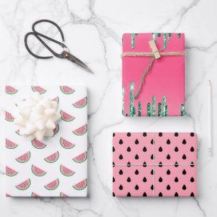 Watermelon Pattern Wrapping Paper Sheet