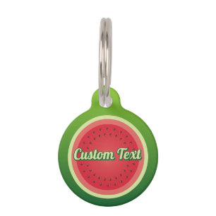 Watermelon Pet Tag