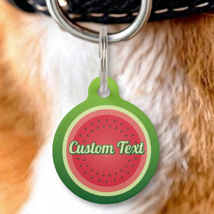 Watermelon Pet Tag