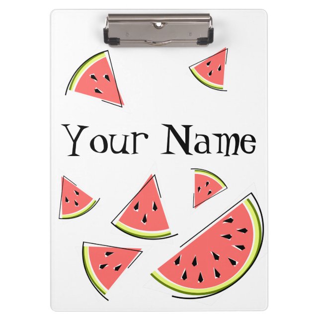 Watermelon Pieces Name Clipboard (Front)