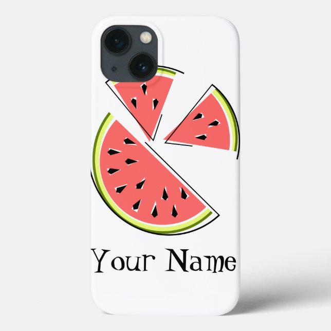 Watermelon Pieces 'Name' iPad case (Back)