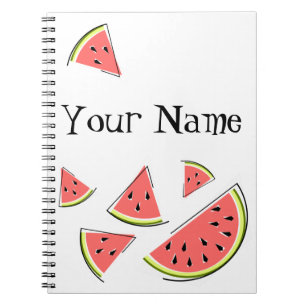 Watermelon Pieces Name Notebook