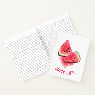 Watermelon Pieces Notebook - Custom Text