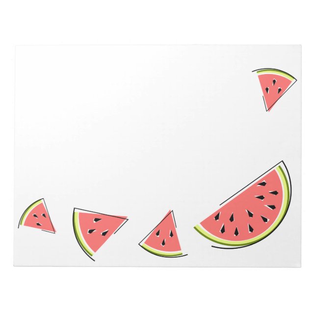 Watermelon Pieces Notepad (Front)