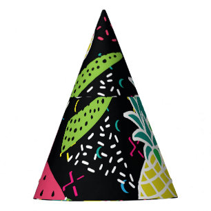 Watermelon Pineapple: Geometrical Seamless Pattern Party Hat