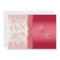 Watermelon Pink and Ivory Monogrammed Invitation