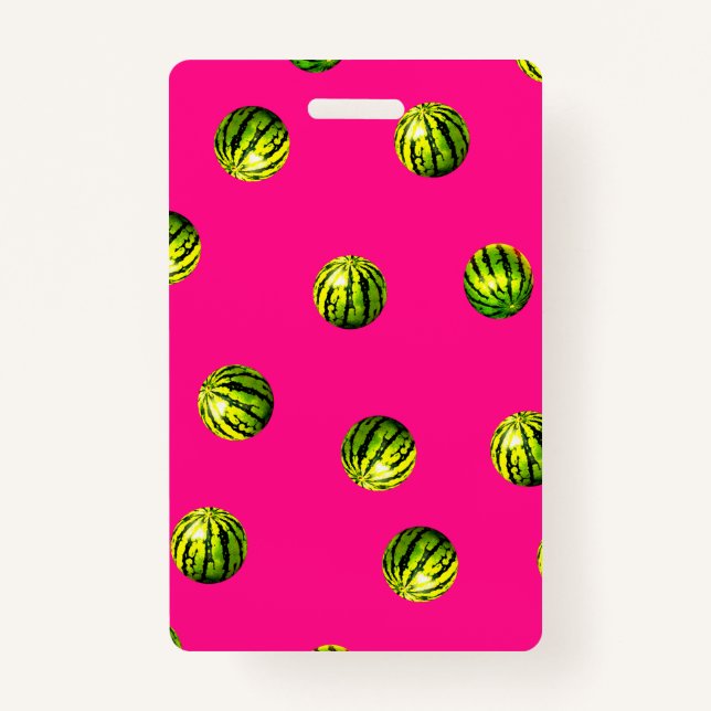 Watermelon Pink Badge (Back)