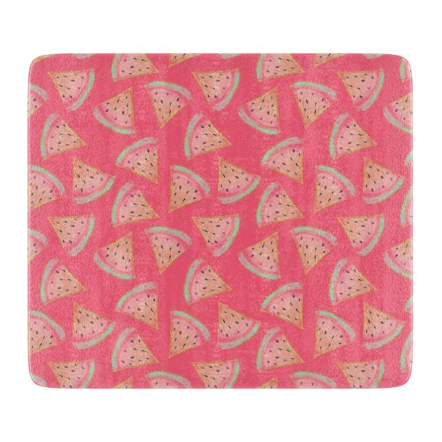 Watermelon Pink Cutting Board (Front)