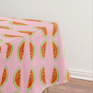 Watermelon Pink Green BBQ Seeds Summer 4Elaine Tablecloth