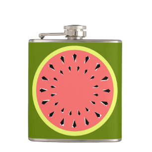 Watermelon Pink Hip Flask