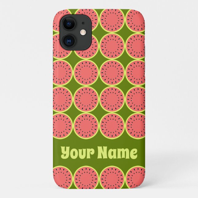 Watermelon Pink Multi Name iPhone case (Back)