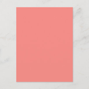WATERMELON PINK SPLENDOR (solid colour background) Postcard