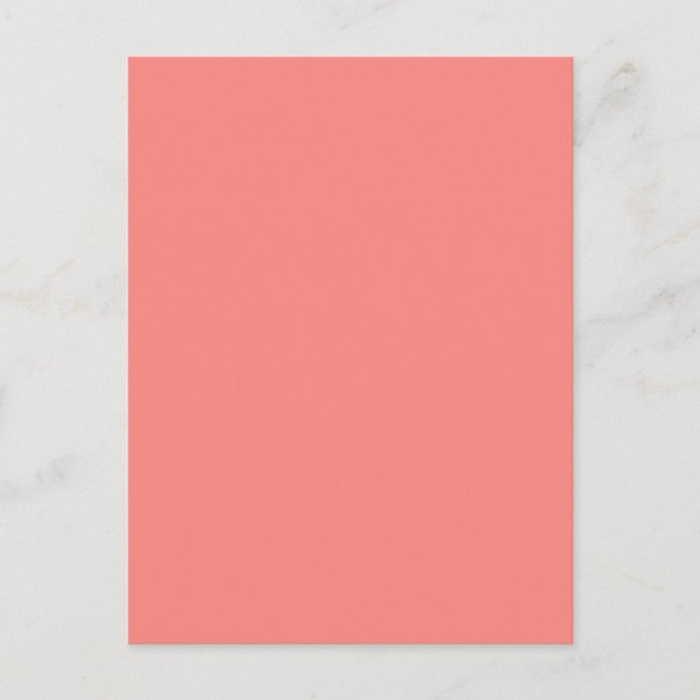 WATERMELON PINK SPLENDOR (solid colour background) Postcard (Front)