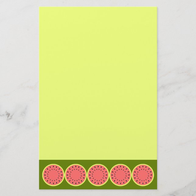 Watermelon Pink Stationery (Front)
