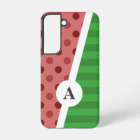 Watermelon Polka Dot and Stripe Pattern