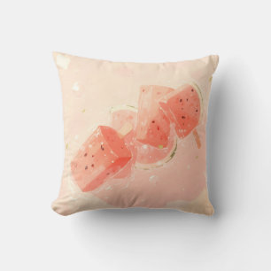 Watermelon Popsicle  Throw Pillow