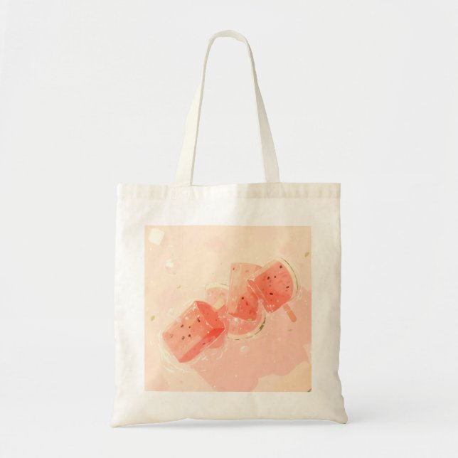 Watermelon Popsicle Tote Bag (Front)