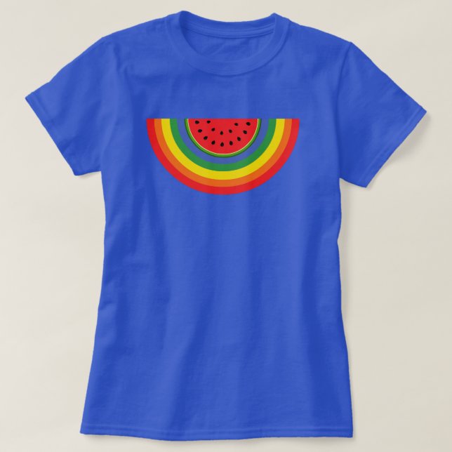 Watermelon Rainbow T-Shirt (Design Front)
