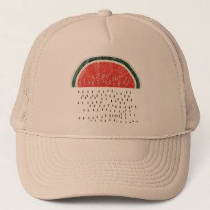 Watermelon Raining Seeds Trucker Hat
