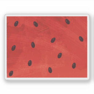 Watermelon red seeds watercolor paint texture