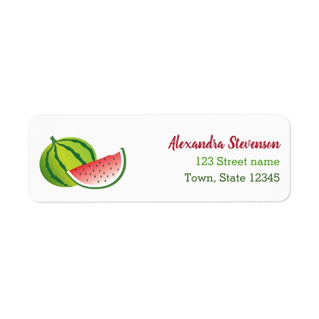 Watermelon Return Address (Front)
