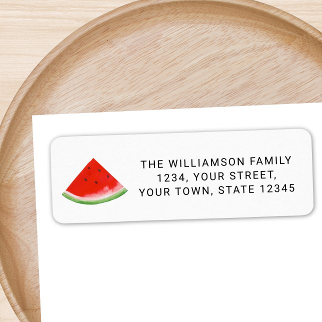 Watermelon Return Address Label (Creator Uploaded)