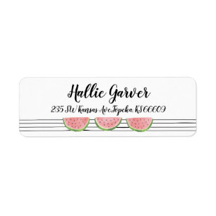Watermelon Return Address Labels