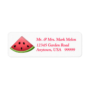 Watermelon Return Address Labels