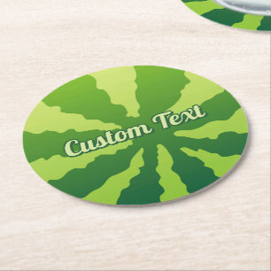 Watermelon Rind Paper Coaster