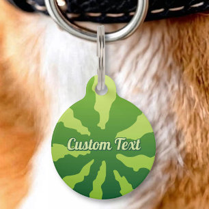 Watermelon Rind Pet ID Tag