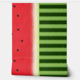 Watermelon Rind (transition - horizontal border) Wallpaper