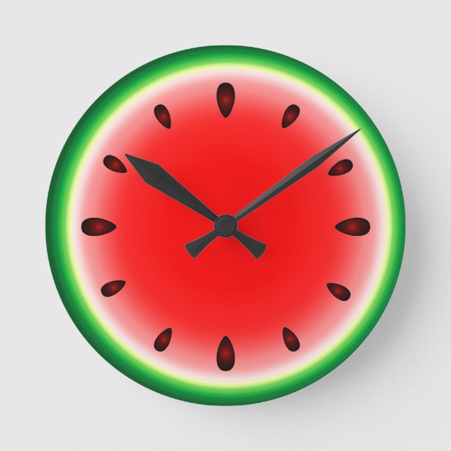 Watermelon round clock (Front)