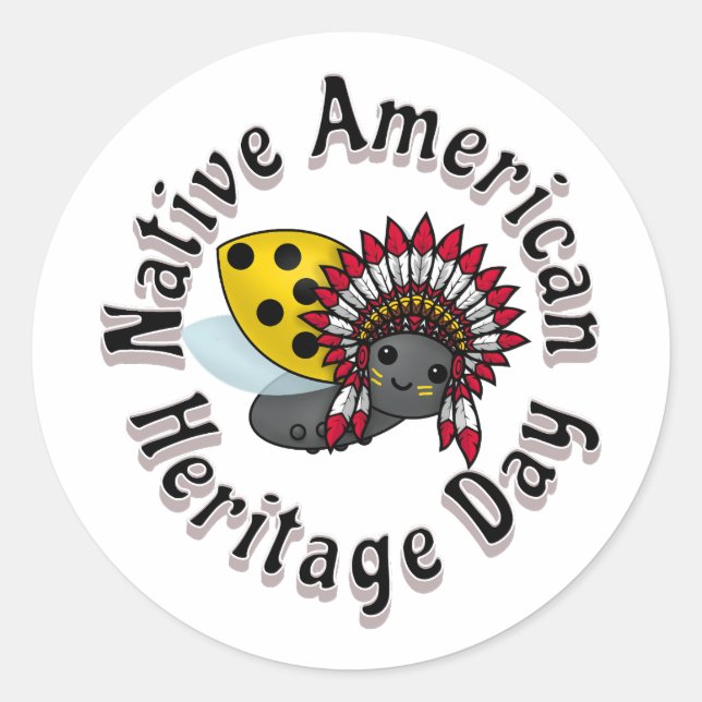 Watermelon Season Ladybug Classic Round Sticker (Front)