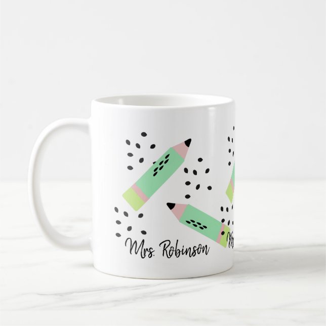 Watermelon Seeds Back to School  Teachers Gift Coffee Mug (Left)