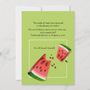 Watermelon Seeds Pregnancy Announcement