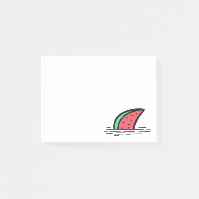 Watermelon shark post-it notes (Front)