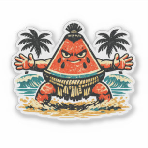 Watermelon Shogun Beach Sumo — Vintage Summer Warr