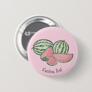 Watermelon Sketches 2 Inch Round Button