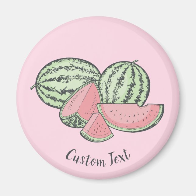 Watermelon Sketches Magnet (Front)