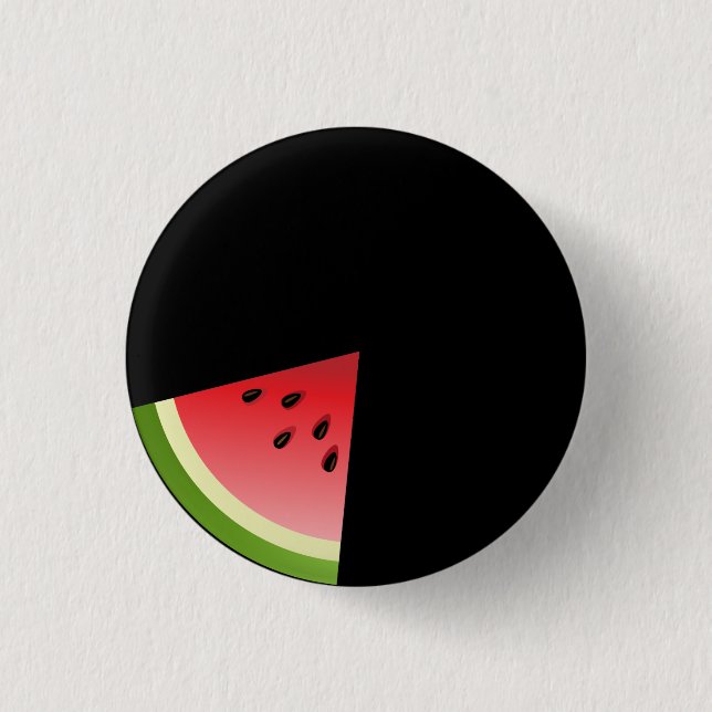 Watermelon Slice 1 Inch Round Button (Front)