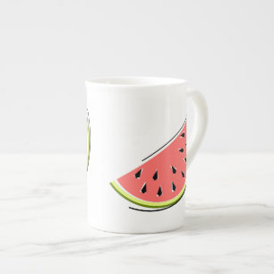 Watermelon Slice 2 Bone China Mug