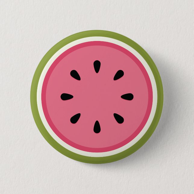 Watermelon Slice 2 Inch Round Button (Front)