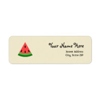 Watermelon Slice Address Labels