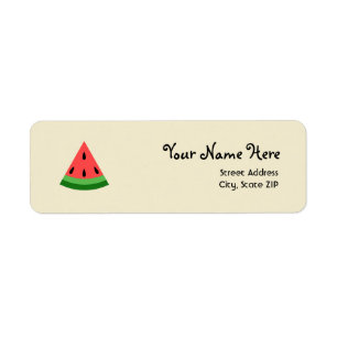 Watermelon Slice Address Labels